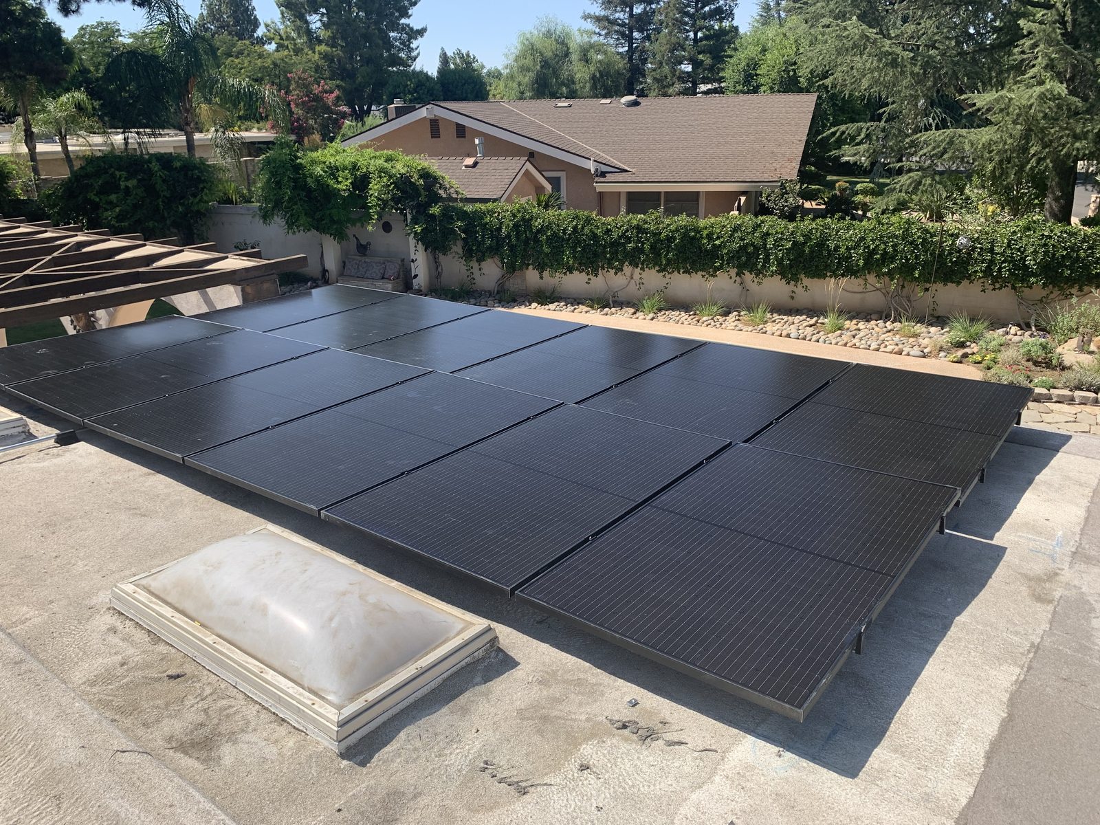 Residential solar array installed by Net Metering Systems in California
